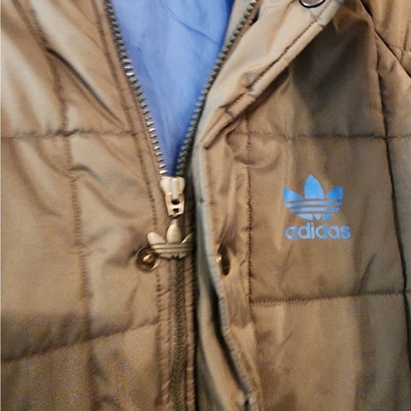 Y2k adidas down jacket puffer size mens medium green baby blue - Picture 5 of 9